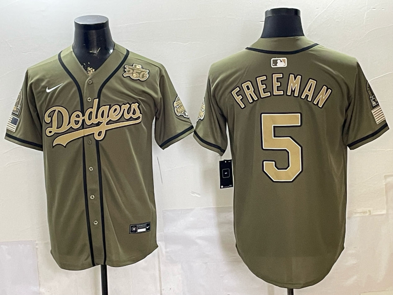 Men Los Angeles Dodgers #5 Freeman green Game 2026 Nike MLB Jersey 05291